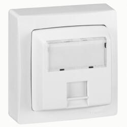 Legrand 086061 Oteo RJ 45 Cat. 5e FTP informatikai csatlakozóaljzat, 9 érintkezős, fehér RAL 9010 ( Legrand 086061 ) (086061)