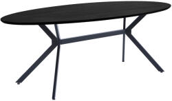 WOOOD Fekete fa étkezőasztal Arisa 220 x 100 cm (377217-Z)