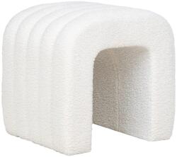 Nordic Living Fehér bouclé széklet Colma 41 x 35 cm (1501225)