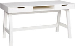 WOOOD Fehér tömör Warde munkaasztal 140x62 cm (365595-W)