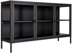 Nordic Living Fekete fém vitrin Bristana 85 x 140 cm (3001050)