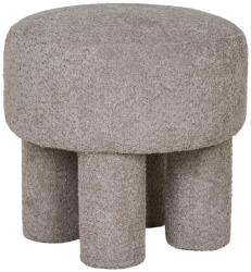 Nordic Living Világosszürke kárpitozott Canba puff 43 cm (1501116)