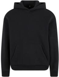 Build Your Brand Puha férfi kapucnis pulóver Fluffy - Fekete | 4XL (BY284-1000401375)