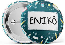 Partikellékek Névtábla iskolai kitűző választható névvel