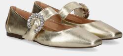 Answear Lab bőr balerina cipő sárga - arany Női 41 - answear - 24 990 Ft