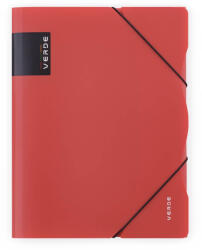 KARTON P+P Műanyag gumis mappa A/4, VERDE, téglaszínű (KPP-2-672) - mesescuccok