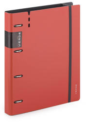 KARTON P+P Műanyag gyűrűskönyv A/4, 4 gyűrűs, vastag borító, VERDE, téglaszínű (KPP-2-688) - mesescuccok