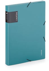 KARTON P+P Műanyag füzetbox A/4, VERDE, petrol színű (KPP-2-861)