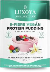  LUXOYA - 9-FIBRE VEGAN PROTEIN PUDDING - VEGÁN FEHÉRJÉT TARTALMAZÓ ROSTPUDING 45 g - Vanília-erdei gyümölcs