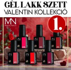 Mystic Nails Gél Lakk Szett 01 - Valentin kollekció (HEMA-free) - 6 db x 6ml