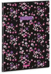 Ars Una Füzet ARS UNA A/4 40 lapos Extra kapcsos kockás Pearl Blosoom Black (01_04163)