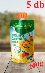 JuRa Sárgabarack-őszibarack-banánpüré 200g 5db