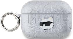Karl Lagerfeld Husă Karl Lagerfeld PU Embossed Choupette Head pentru AirPods Pro 2 Argintiu (KLAP2PGCHPS)