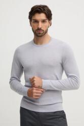 Calvin Klein gyapjú pulóver könnyű, férfi, szürke - szürke XL