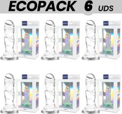 X-Ray Clear Dildo X-Ray Clear Ecopack 6 Units 12 cm Dildo