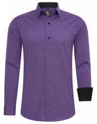 RUSTY NEAL cămașă bărbați R-44 cu mânecă lungă, slim fit Violet S