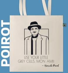 Agatha Christie Poirot vászontáska