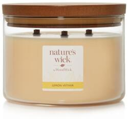 Nature's Wick Lemon Vetiver nagy üveggyertya 433 g