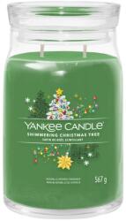 Yankee Candle Shimmering Christmas Tree Signature nagy üveggyertya 567 g