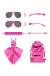 Mokki Ochelari de soare pentru copii MOKKI Click & Change, protectie UV, roz, 2-5 ani, set 2 perechi
