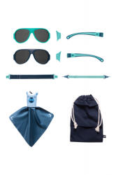 Mokki Ochelari de soare pentru copii MOKKI Click & Change, protectie UV, bleu, 2-5 ani, set 2 perechi