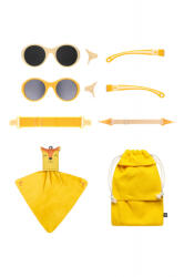 Mokki Ochelari de soare pentru copii MOKKI Click & Change, protectie UV, galben, 0-2 ani, set 2 perechi