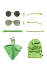 Mokki Ochelari de soare pentru copii MOKKI Click & Change, protectie UV, verde, 0-2 ani, set 2 perechi
