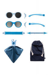 Mokki Ochelari de soare pentru copii MOKKI Click & Change, protectie UV, bleu, 0-2 ani, set 2 perechi