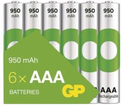 GP ReCyko NiMH Akkumulátor tölthető elem HR03 (AAA) 950mAh 6db B2511V (B2511V)