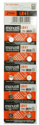 Maxell Alkáli elemek, LR41, LR41, AG3, 1.5V, Maxell, buborékcsomagolás, 10-es csomagban