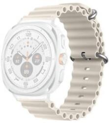 gigapack Samsung Galaxy Watch Ultra eSIM 47mm (SM-L705) hullám mintás szilikon pótszíj bézs (GP-163488) (GP-163488)