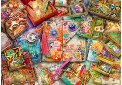 Bluebird Puzzle 90911 - The Junk Journaler's Desk - 500 db-os puzzle (90911)