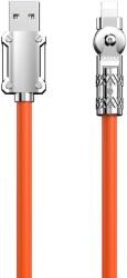 Dudao L24AL USB-A - Lightning szögkábel 180° forgatással 30W 1m - narancs - smartdiszkont