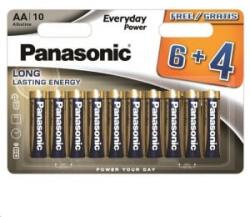 Panasonic 1.5V Alkáli AA ceruza elem Everyday Power (10db / csomag) (LR6EPS/10BW 6+4F)
