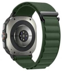 gigapack Samsung Galaxy Watch Ultra eSIM 47mm (SM-L705) textil pótszíj sötétzöld (GP-163526)