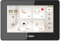 Dahua VTH5 Series IP Video kaputelefon, Wifi, Touch kijelző (VTH5422HW) fekete