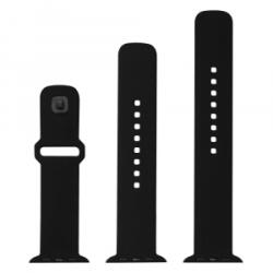 FIXED Sporty Apple Watch 42/44/45/46mm szilikon szíj szett fekete (FIXSST2-434-BK) (FIXSST2-434-BK)