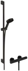 Hansgrohe Pulsify Select S - Set de duș cu termostat, 3 jeturi, EcoSmart, negru mat 24271670 (24271670)