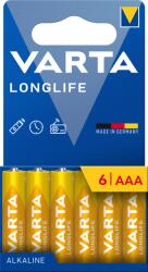 VARTA Longlife Alkáli Mikro Elem Aaa Lr03 6db/csomag
