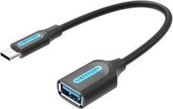 Vention USB 3.1 C - USB-A OTG kábel 0.15m fekete (CCVBB) (CCVBB)