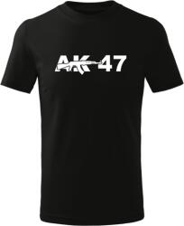 DRAGOWA детска тениска с къс ръкав ak47, черна (3455)