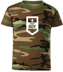 DRAGOWA детска тениска с къс ръкав Army Boy, камуфлаж (7221)