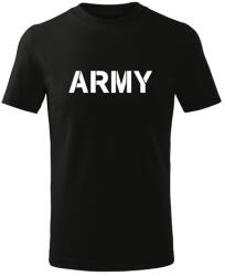 DRAGOWA детска тениска с къс ръкав Army, черна (7135)