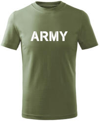DRAGOWA детска тениска с къс ръкав Army, маслиненозелена (7136)