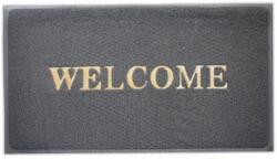  88 х 58 см сива изтривалка с полиетиленови влакна и надпис welcome