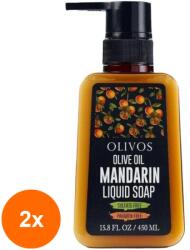 Olivos Set 2 x Sapun Lichid Olivos, Mandarine, 450 ml