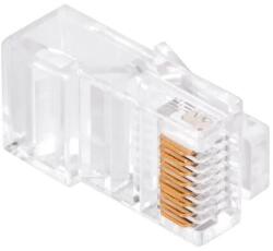  RJ45 8P8C Cat5e átfűzhető dugó, tömör vezetékhez, 1 db (1069996)