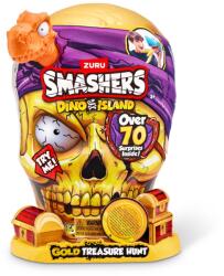 Smashers Set figurine si accesorii surpriza, Smashers, Gold Treasure Hunter, Dino Island, Portocaliu Figurina