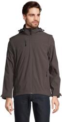 SOL'S Unisex felnőtt Falcon 3 az 1ben Soft Shell kabát 4XL barna|szürke