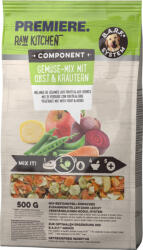 PREMIERE Raw Kitchen kutya zöldségpehely gyümölcsökkel és gyógynövényekkel 500g